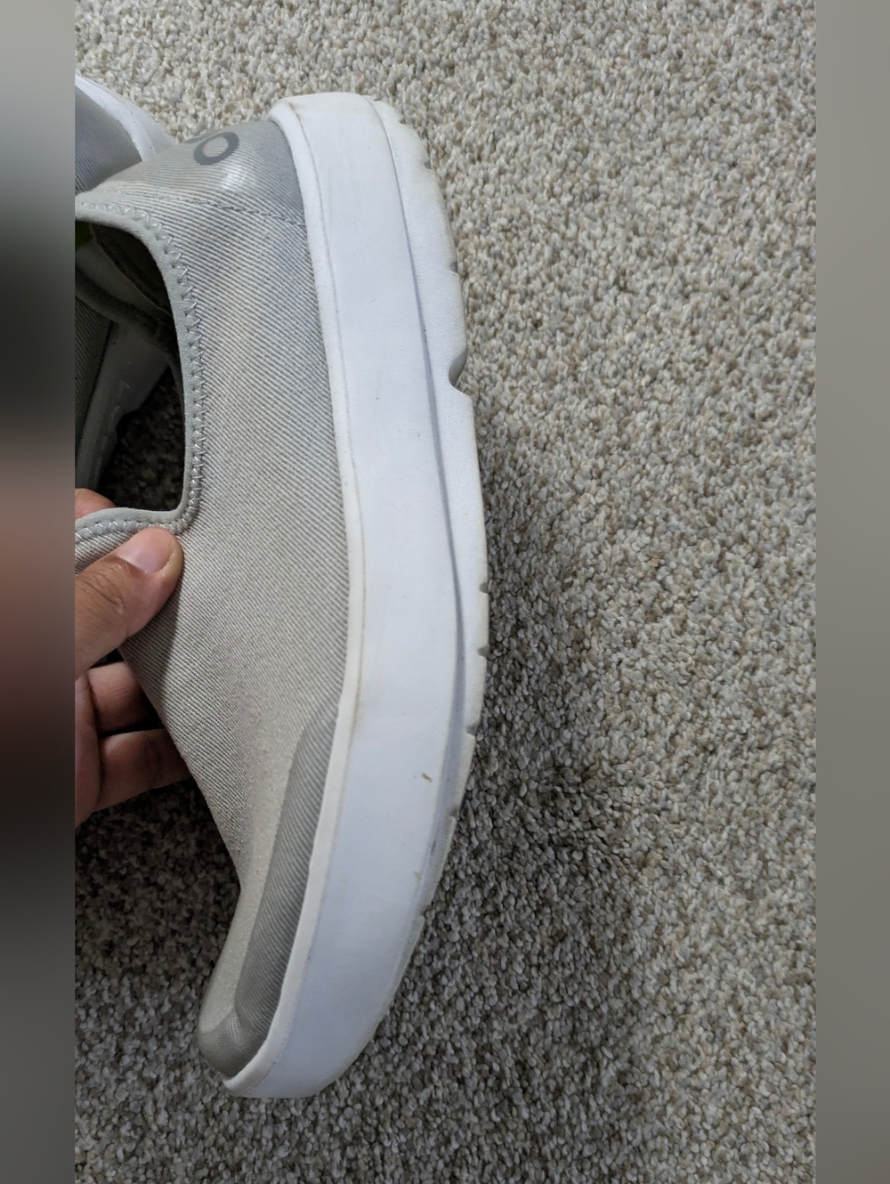 OoFos Oomg eeZee Womens 8 Gray Slip-on Comfort Recovery Shoes - Picture 2 of 6